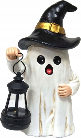 Duch z latarnią figurka dekoracyjna na Halloween 21x12cm