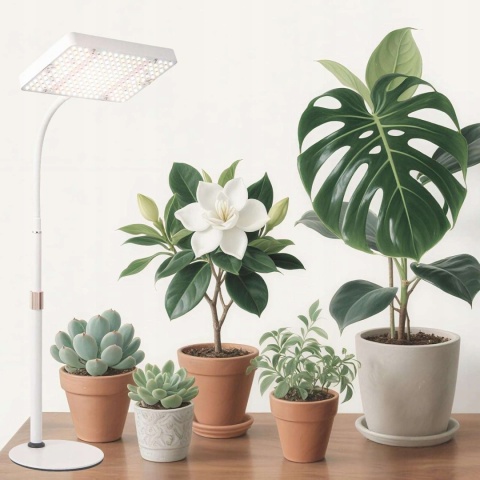 Lampa do uprawy wzrostu roślin stołowa stojąca regulowana 25W LED IR i UV