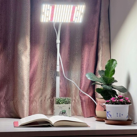 Lampa do uprawy wzrostu roślin stołowa stojąca regulowana 25W LED IR i UV