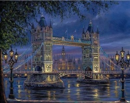 Malowanie po numerach London Night Bridge 40 x 50 cm