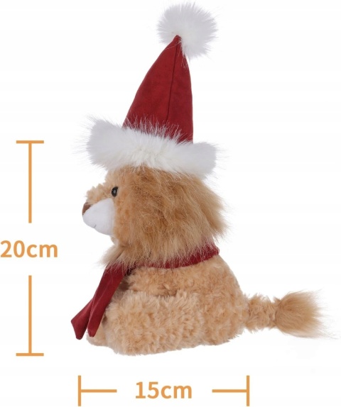 Maskotka pluszak zabawka dla dzieci Pluszowy lew 20cm