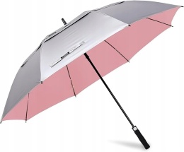 Parasol golfowy 62 cale UV na deszcz i wiatr duży automatyczny