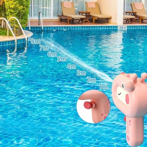 Pistolet Do Wody Mini Zabawka Wodna Dla Dzieci Motyw Zwierzątek 4 Sztuki