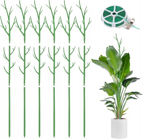 Podpórki do roślin tworzywo sztuczne 100 cm 6 szt.