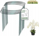 Podpory do roślin kratki metalowe półokrągłe 25x40 cm zestaw 10 szt.