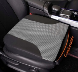Poduszka na fotel samochodowy z pianki memory foam szara 42x45cm