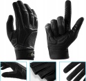 Rękawiczki Do Jazdy Rowerowej Antypoślizgowe Unisex Kolor czarny Rozmiar L