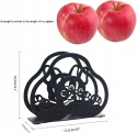 Serwetnik stojak na serwetki pies metalowy czarny mat 10x12cm