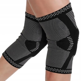 Stabilizator na kolano sportowy usztywniany z żelową wkładką r. XXL 2 szt