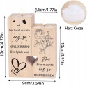 Świecznik drewniany ze świecami na pożegnanie kolegi z pracy j. niemiecki