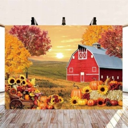 Tło fotograficzne Baner materiałowy 210x150cm motyw jesienny