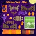 Tor wyścigowy Budowa torów Zestaw zabawek na Halloween Świecące 164el.