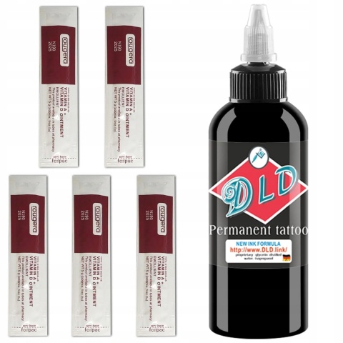 Tusz do robienia tatuażu permanentny czarny 120ml