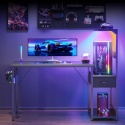 Biurko Gamingowe z Oświetleniem LED, 120×48 cm