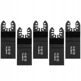 Brzeszczoty oscylacyjne bimetaliczne do drewna metalu PVC 5 szt