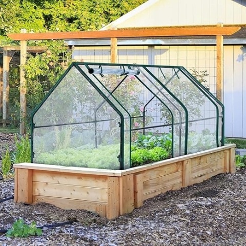 DD10 Ohuhu Mini Szklarnia Ogrodowa 180x91x91 cm Tunel Foliowy 2 Drzwi