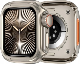 Etui Apple Watch Series 10 11 46 mm tytanowe Ultra styl metalowe 2w1