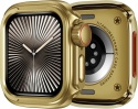 Etui Apple Watch Series 10 11 46 mm złote Ultra styl metalowe 2w1