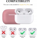 Etui Silikonowe Do AirPods Pro 2 i 1 Z Karabinczykiem Różowe