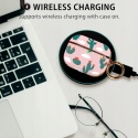 Etui do AirPods Pro 2 z karabińczykiem kaktus różowo zielone twarde