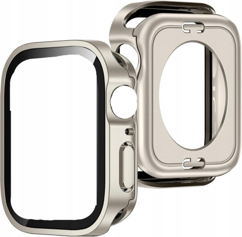 Etui do Apple Watch 6, SE, 5, 4, 44 mm - pełna ochrona srebrne 2 szt. ZZDZZ