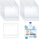 Etui na identyfikator poziome PVC wodoodporne 50 szt