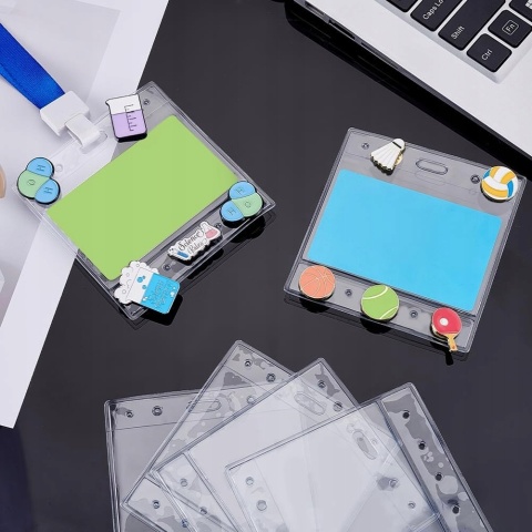Etui na identyfikator poziome PVC wodoodporne 50 szt