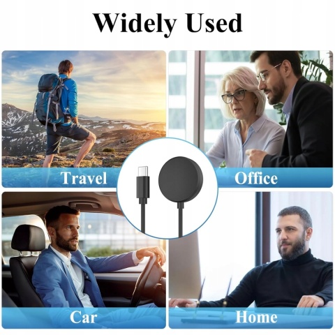 Kabel Ladowarka Do Samsung Galaxy Watch USB C 1 m Czarny
