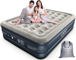 Materac Dmuchany Dwuosobowy 203x152x38 cm Z Pompką Elektryczną