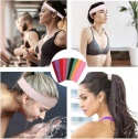 Opaski sportowe do włosów antypoślizgowe fitness joga 18 szt zestaw