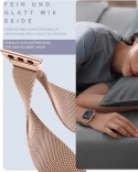 Pasek do Apple Watch stalowy magnetyczny 38 40 41 mm srebrny mesh