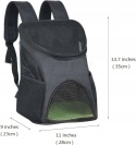 Plecak transportowy psa kota CE 28 cm x 23 cm x 35 cm czarny
