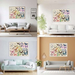 Puzzle 1000 elementów układanka 50x60cm Motyle kolorowe