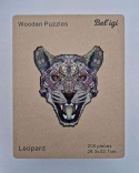Puzzle Drewniane Fantastyczne zwierzątko Lampart Układanka 200 elementów