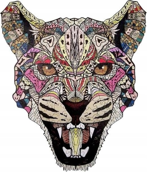 Puzzle Drewniane Fantastyczne zwierzątko Lampart Układanka 200 elementów