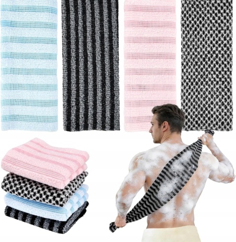 Ręcznik peelingujący do pleców myjka prysznicowa 102 cm nylon spa