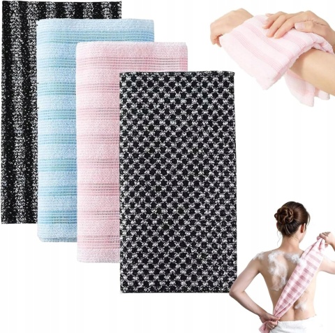 Ręcznik peelingujący do pleców myjka prysznicowa 102 cm nylon spa