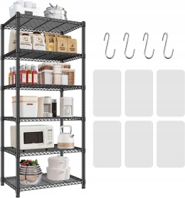 Regał magazynowy metalowy CE 184 x 60 x 45 cm max 75 kg na półkę