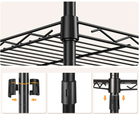 Regał magazynowy metalowy CE 184 x 60 x 45 cm max 75 kg na półkę