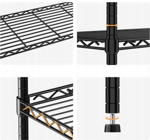 Regał magazynowy metalowy CE 184 x 60 x 45 cm max 75 kg na półkę
