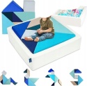 Sofa kanapa dla dzieci do zabawy wielofunkcyjna z puzzlami 94x30cm