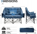 Sofa kempingowa DWUOSOBOWA Krzesło kempingowe 2-osobowe