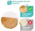Stół Montessori z 2 krzesłami FUNLIO 1-3 lata lite drewno