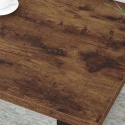 Stolik kawowy z drewnianym blatem 100x55 cm prostokątny kolor czarnego dęba