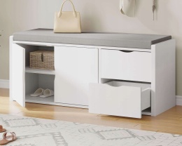 Szafka na buty 101 x 47 x 34 cm biały