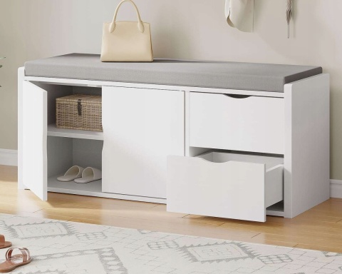 Szafka na buty 101 x 47 x 34 cm biały