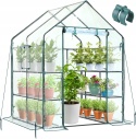 Szklarnia Ogrodowa PVC 145x145x195 cm Na Warzywa Kwiaty