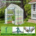 Szklarnia Ogrodowa PVC 145x145x195 cm Na Warzywa Kwiaty