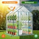 Szklarnia Ogrodowa PVC 145x145x195 cm Na Warzywa Kwiaty