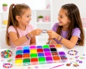 Zestaw gumek do robienia bransoletek DIY 5200 el dla dzieci kolorowe gumki